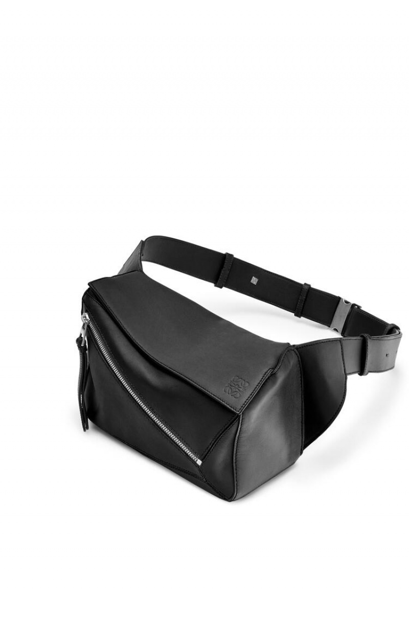 Riñonera Loewe Small Puzzle Bumbag in classic calfskin Hombre Negras | 592KHFJTM