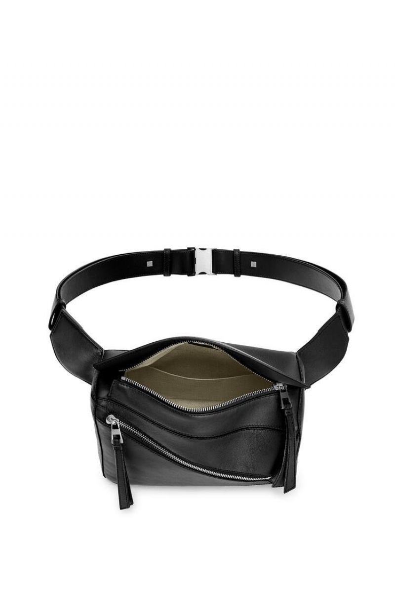 Riñonera Loewe Small Puzzle Bumbag in classic calfskin Hombre Negras | 592KHFJTM