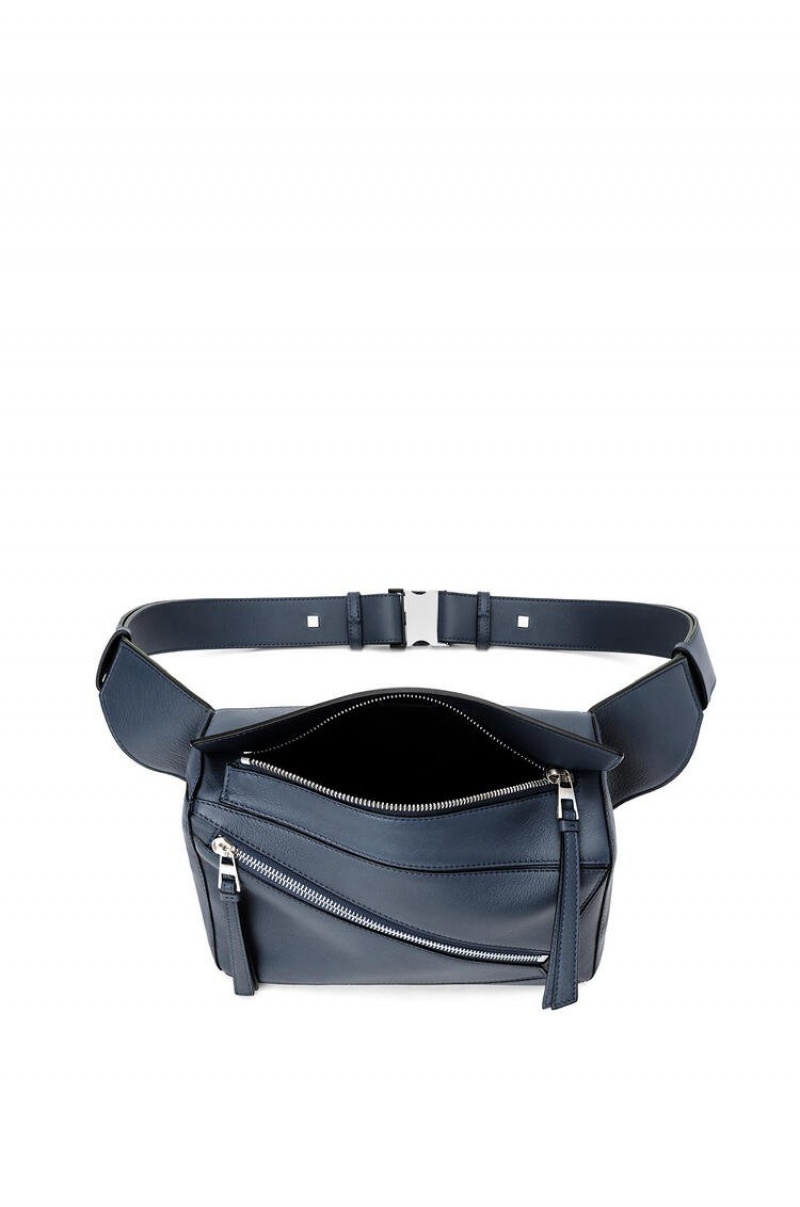 Riñonera Loewe Small Puzzle Bumbag in classic calfskin Hombre Ocean | 013IOUJPB