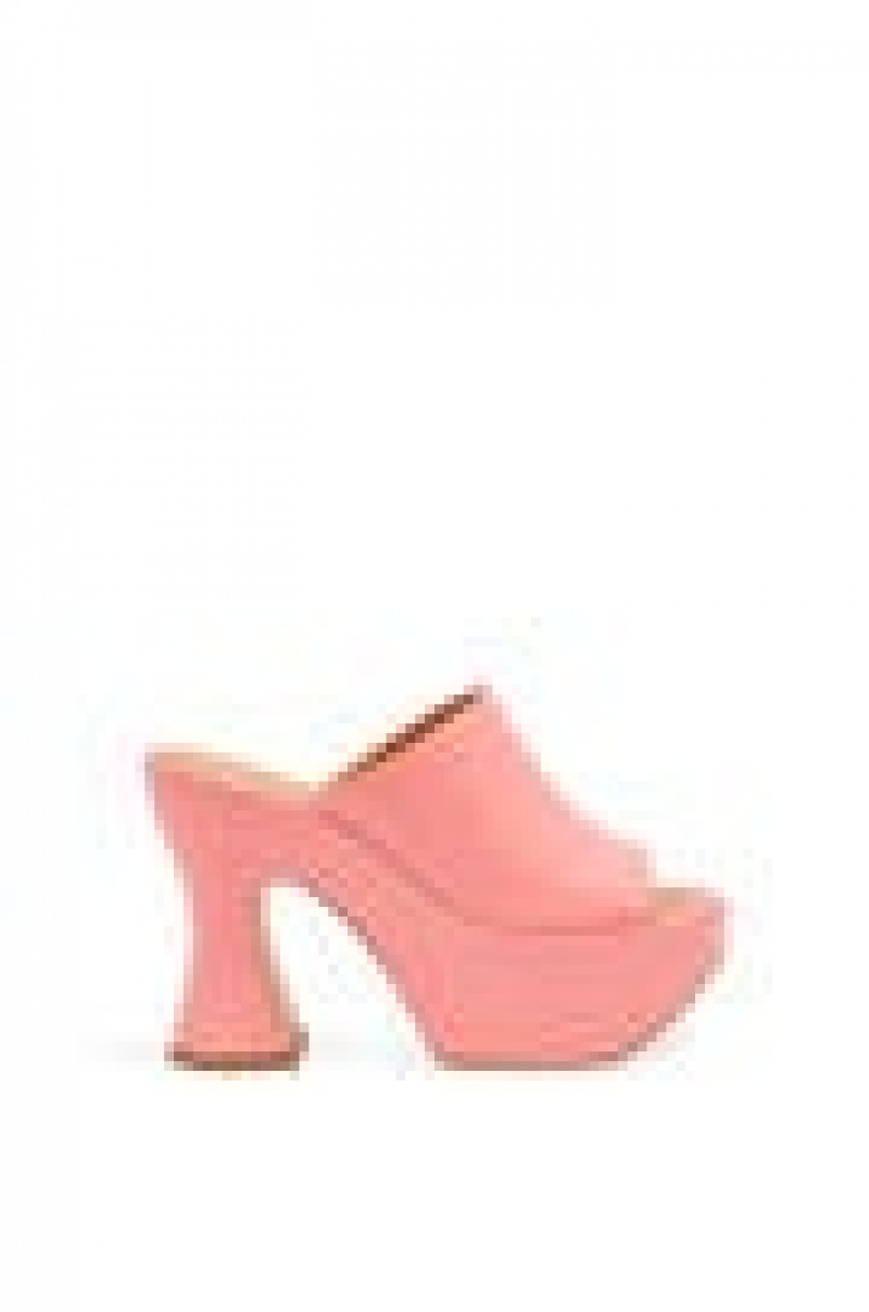 Sandalias Loewe Plataforma mule in lambskin Mujer Bubble Gum | 798PDMHCL