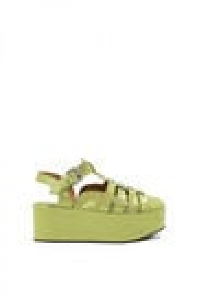 Sandalias Loewe Wedge sandal in calfskin Mujer Verde | 748FKMWXY