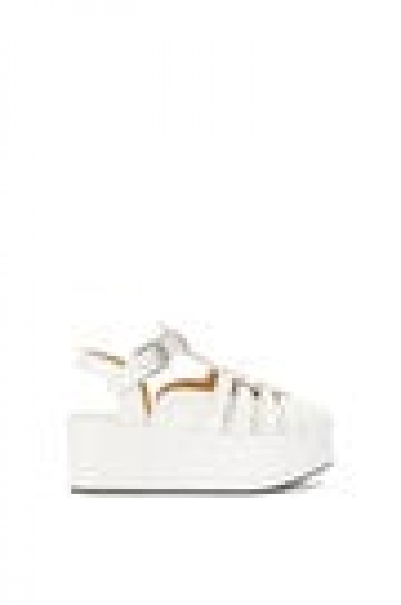 Sandalias Loewe Wedge sandal in calfskin Mujer Blancas | 705BNLQYE