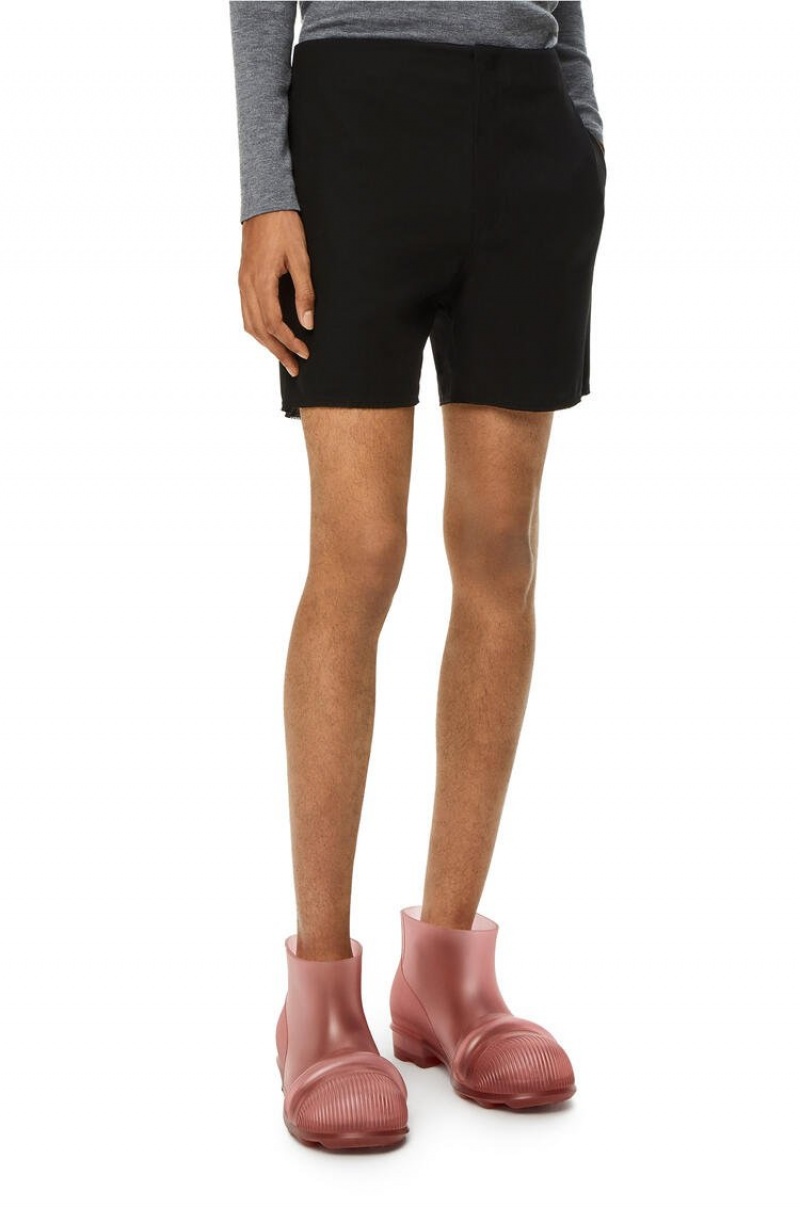 Short Loewe Mini shorts in wool Hombre Negras | 827OIFBCU