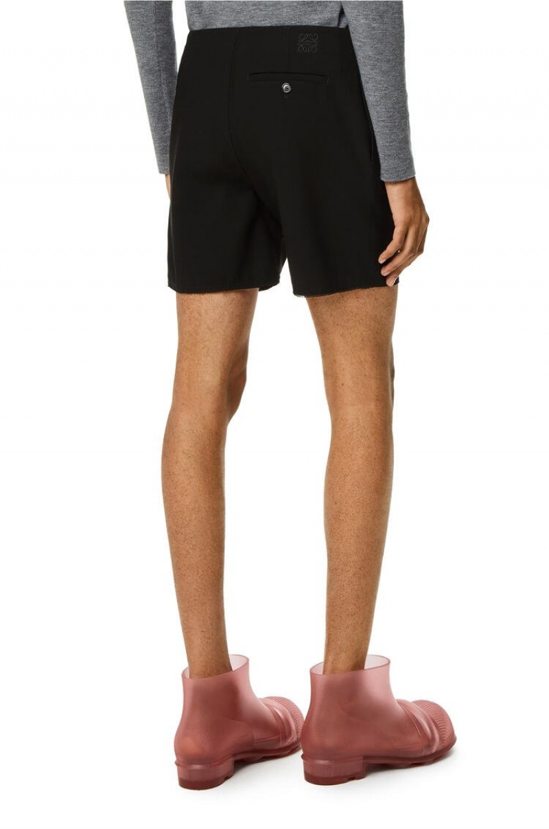 Short Loewe Mini shorts in wool Hombre Negras | 827OIFBCU