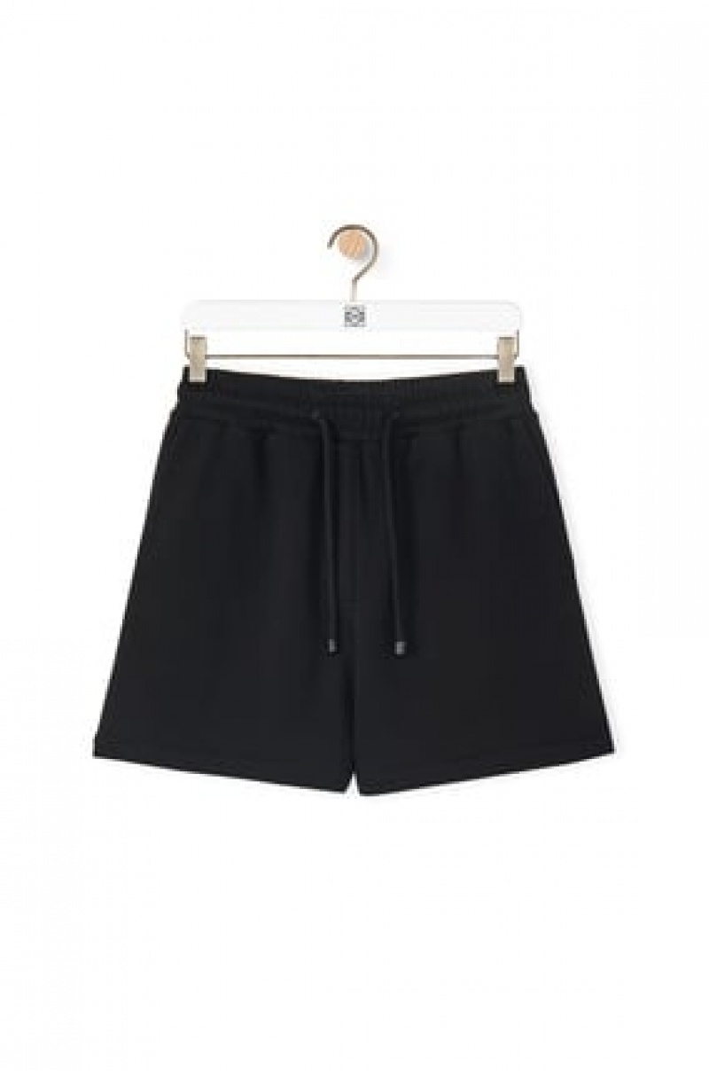 Short Loewe Shorts in cotton Mujer Negras | 891NDURBC