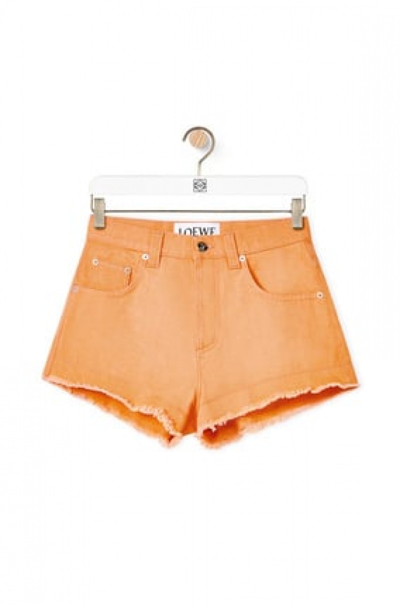 Short Loewe Shorts in denim Mujer Mandarin | 362EWZYAM