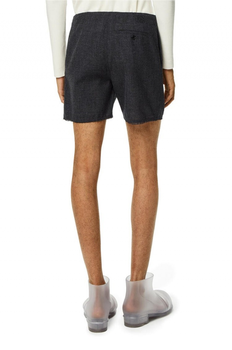 Short Loewe Shorts in wool Hombre Anthracite | 968ITJSAE