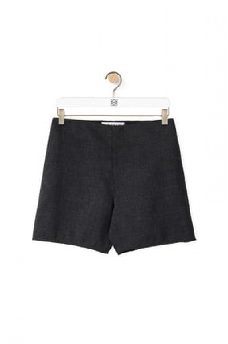 Short Loewe Shorts in wool Hombre Anthracite | 968ITJSAE