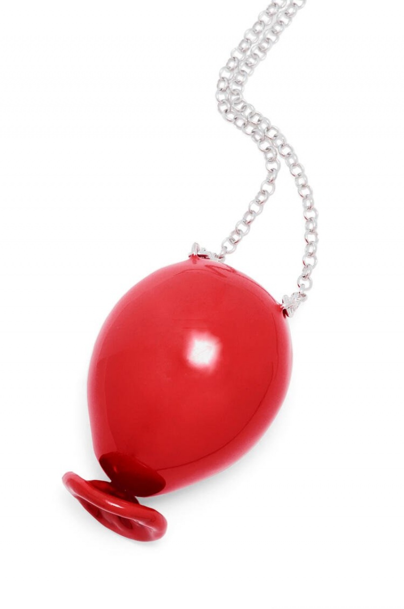 Silver Jewellery Loewe Balloon pendant in sterling silver and enamel Mujer Rojas | 305FKQLTR