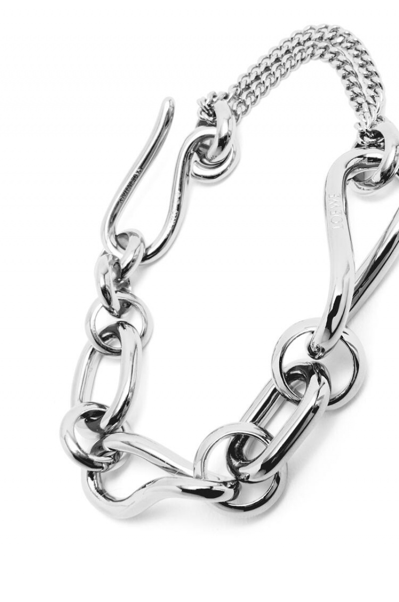 Silver Jewellery Loewe Chainlink bracelet in sterling silver Mujer Plateadas | 986DUEIGS