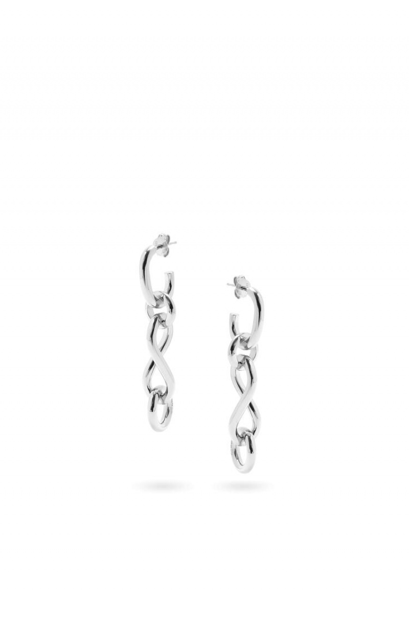 Silver Jewellery Loewe Chainlink earrings in sterling silver Mujer Plateadas | 570LKMHEF