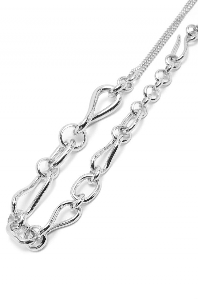 Silver Jewellery Loewe Chainlink necklace in sterling silver Mujer Plateadas | 680BDTCWQ