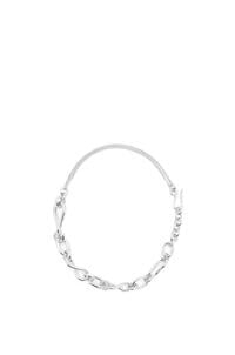 Silver Jewellery Loewe Chainlink necklace in sterling silver Mujer Plateadas | 680BDTCWQ