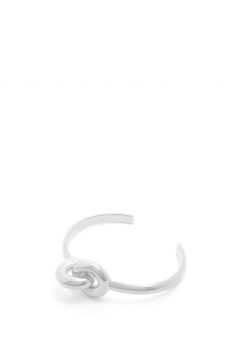 Silver Jewellery Loewe Donut link cuff in sterling silver Mujer Plateadas | 486IVPYZT