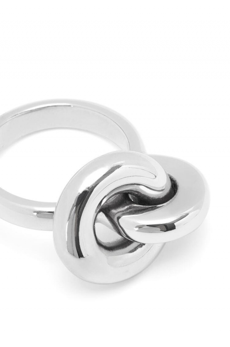 Silver Jewellery Loewe Donut link ring in sterling silver Mujer Plateadas | 614WUYJRF