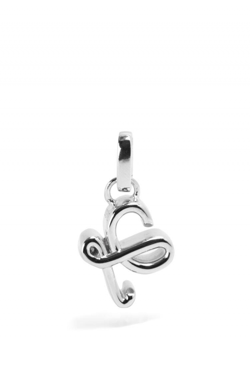 Silver Jewellery Loewe L charm in sterling silver Mujer Plateadas | 960OIAEMF