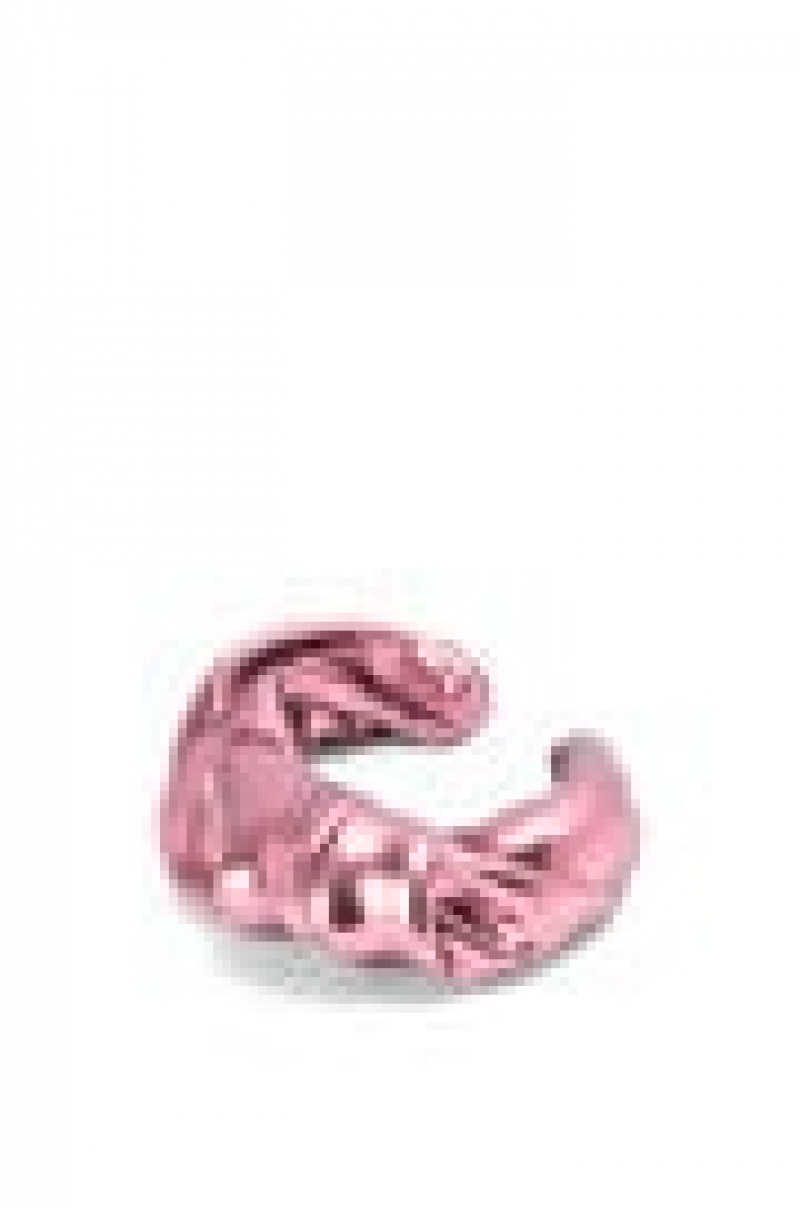 Silver Jewellery Loewe Large nappa twist cuff in sterling silver Mujer Rosas Claro | 624YIHRSU