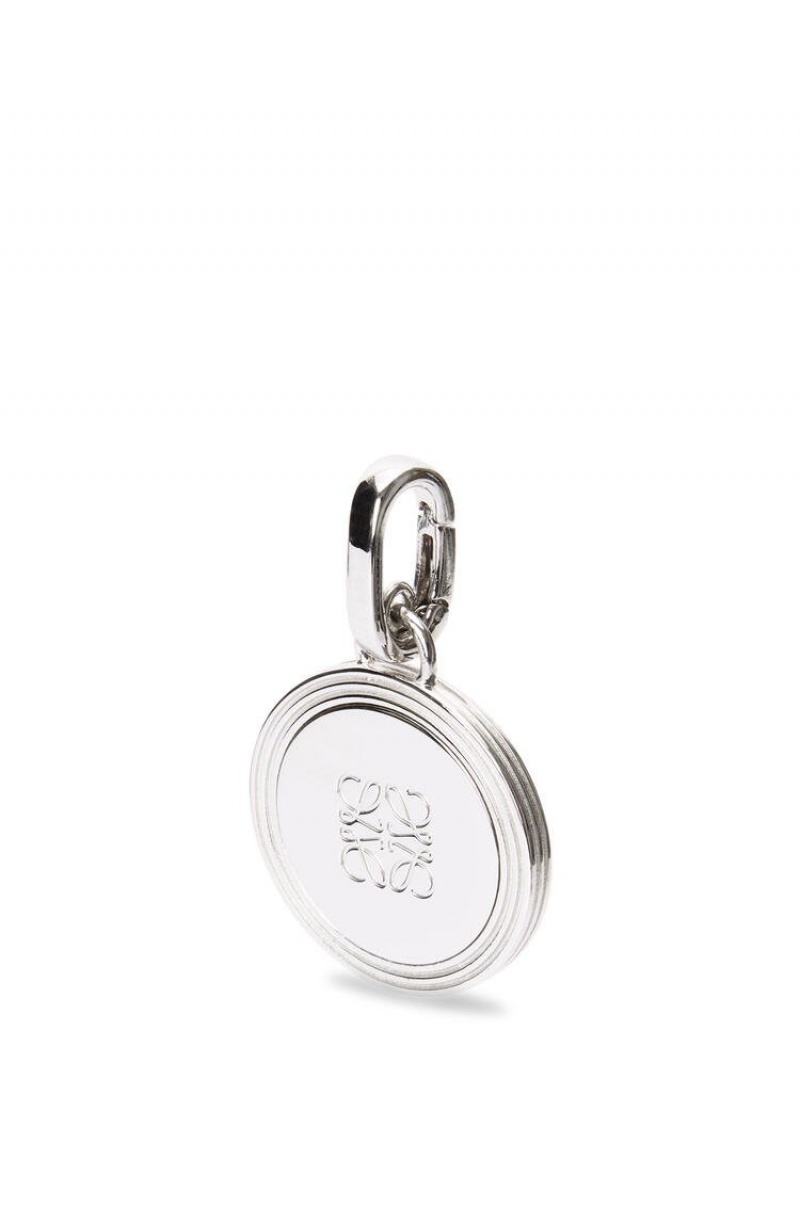 Silver Jewellery Loewe Medal charm in sterling silver Mujer Plateadas | 174QEMPVO