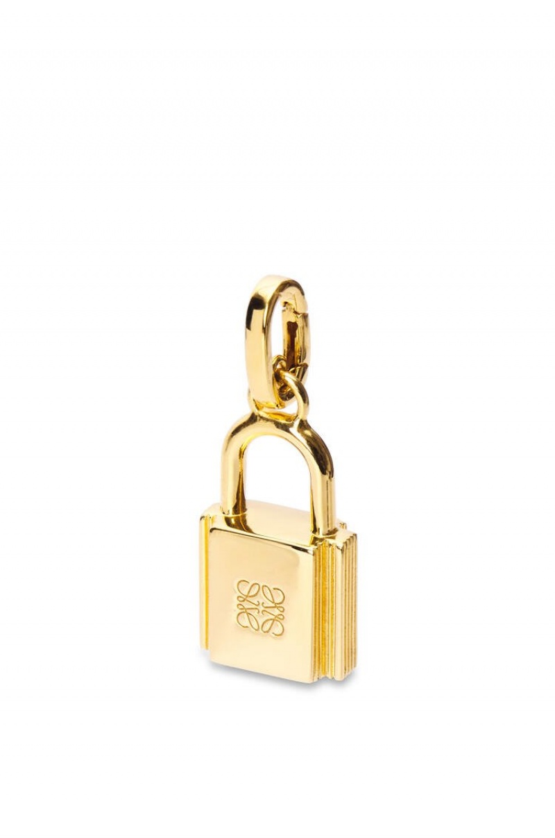 Silver Jewellery Loewe Padlock charm in sterling silver Mujer Doradas | 604JFIOWP