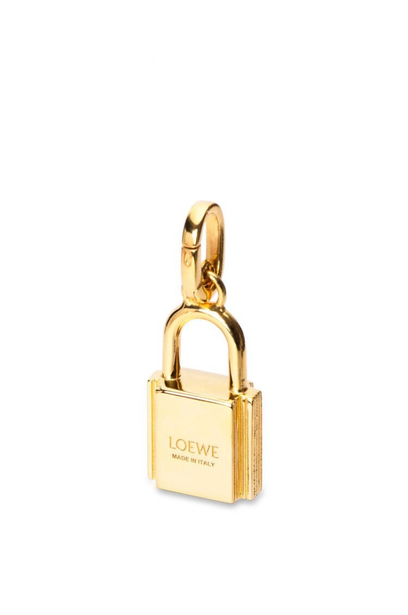 Silver Jewellery Loewe Padlock charm in sterling silver Mujer Doradas | 604JFIOWP