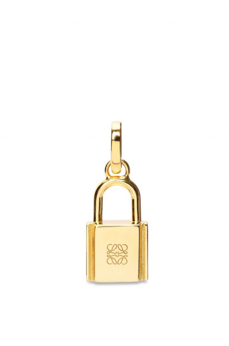 Silver Jewellery Loewe Padlock charm in sterling silver Mujer Doradas | 604JFIOWP