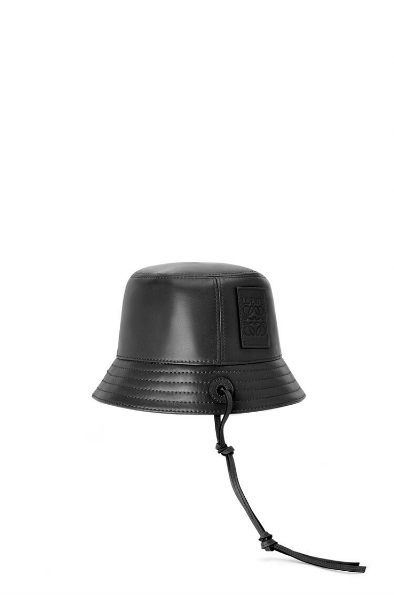 Sombreros Loewe Bucket hat in nappa clafskin Mujer Negras | 478CVGKOU