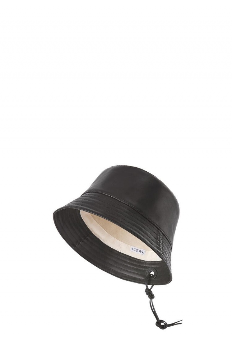 Sombreros Loewe Bucket hat in nappa clafskin Mujer Negras | 478CVGKOU