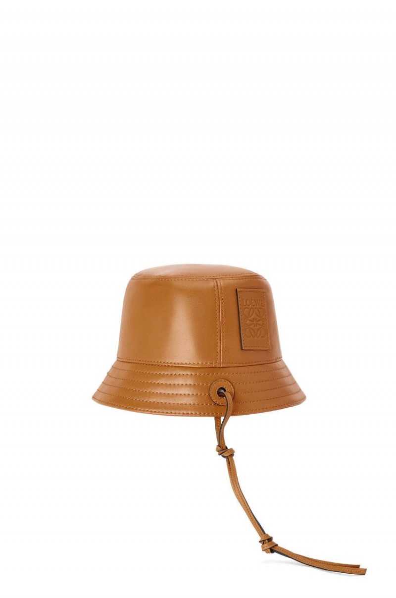 Sombreros Loewe Bucket hat in nappa clafskin Mujer Tan | 816TGYKEA