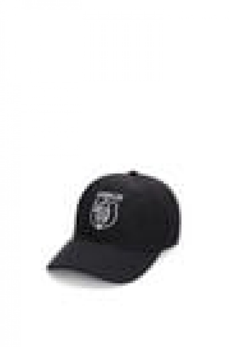 Sombreros Loewe Cap in canvas Hombre Negras | 835EZAOHD