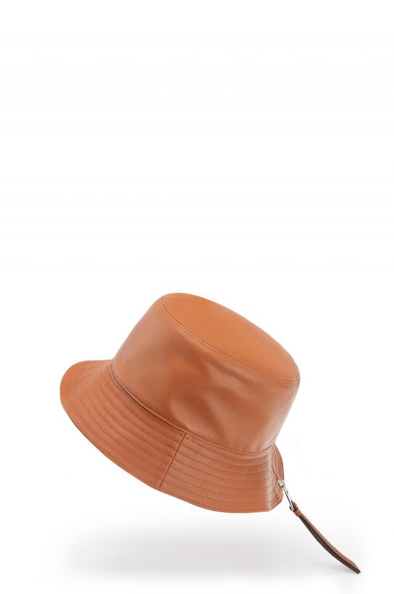 Sombreros Loewe Fisherman hat in nappa calfskin Mujer Tan | 816JEXMLW