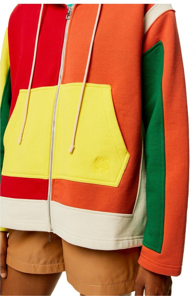 Sudadera con Capucha Loewe Oversized zip hoodie in cotton Mujer Multicolor | 150LSOTCD