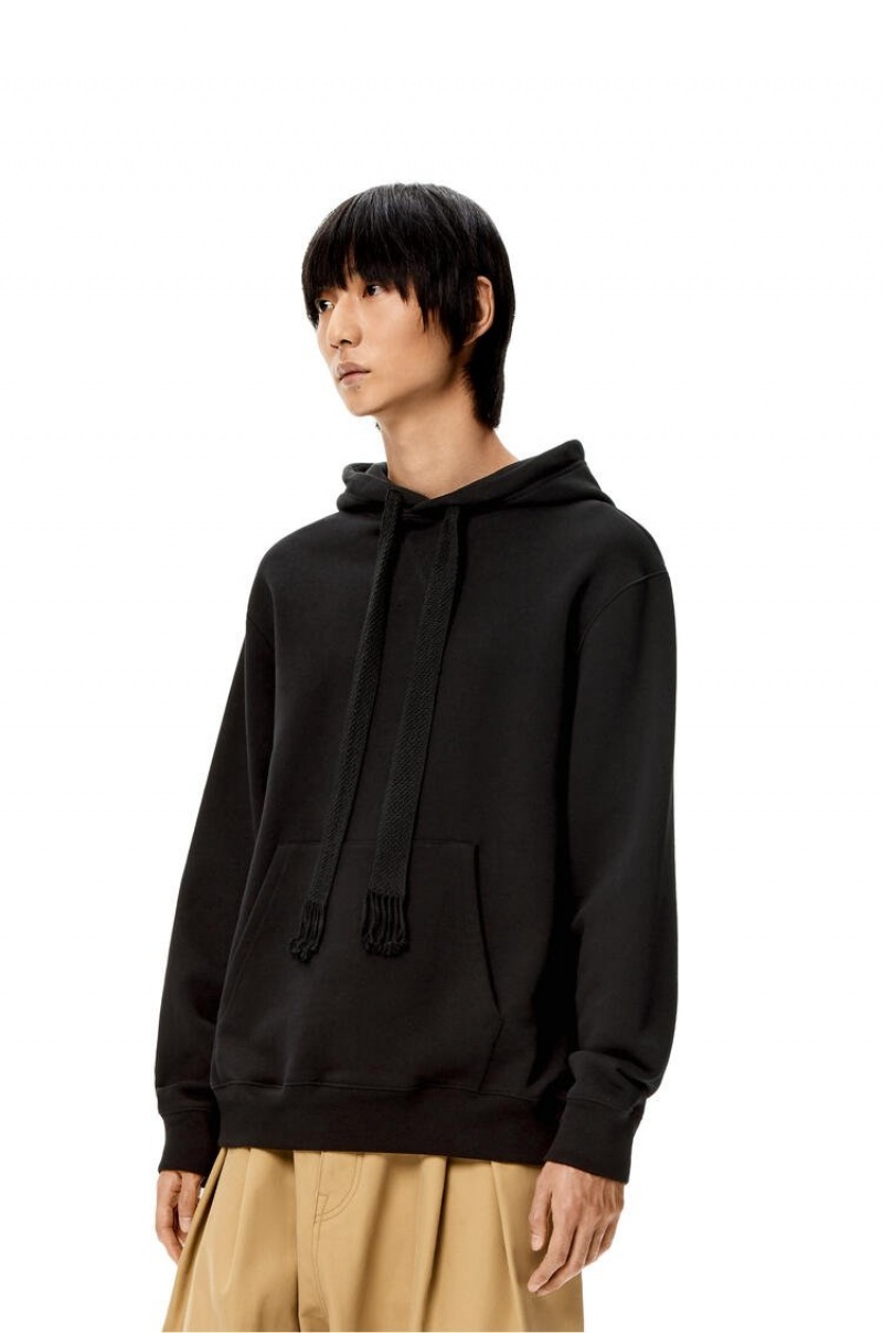 Sudaderas Loewe LOEWE neon hoodie in cotton Hombre Negras | 824PNCOSA