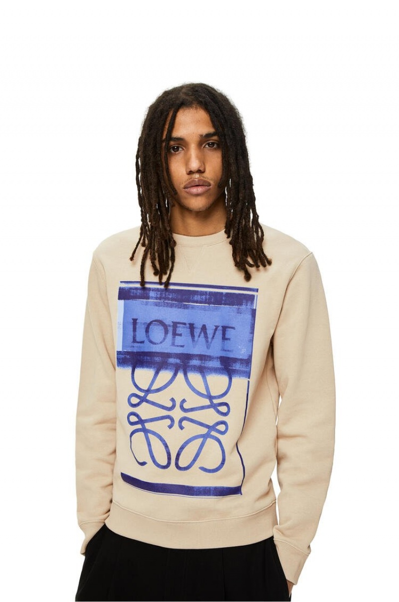 Sudaderas Loewe Photocopy Anagram sweatshirt in cotton Hombre Gris | 872NLHWTB