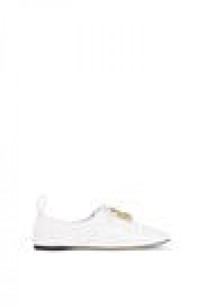 Zapatos Planos Loewe Soft derby anagram in patent calf Mujer Blancas | 951XPTJGZ